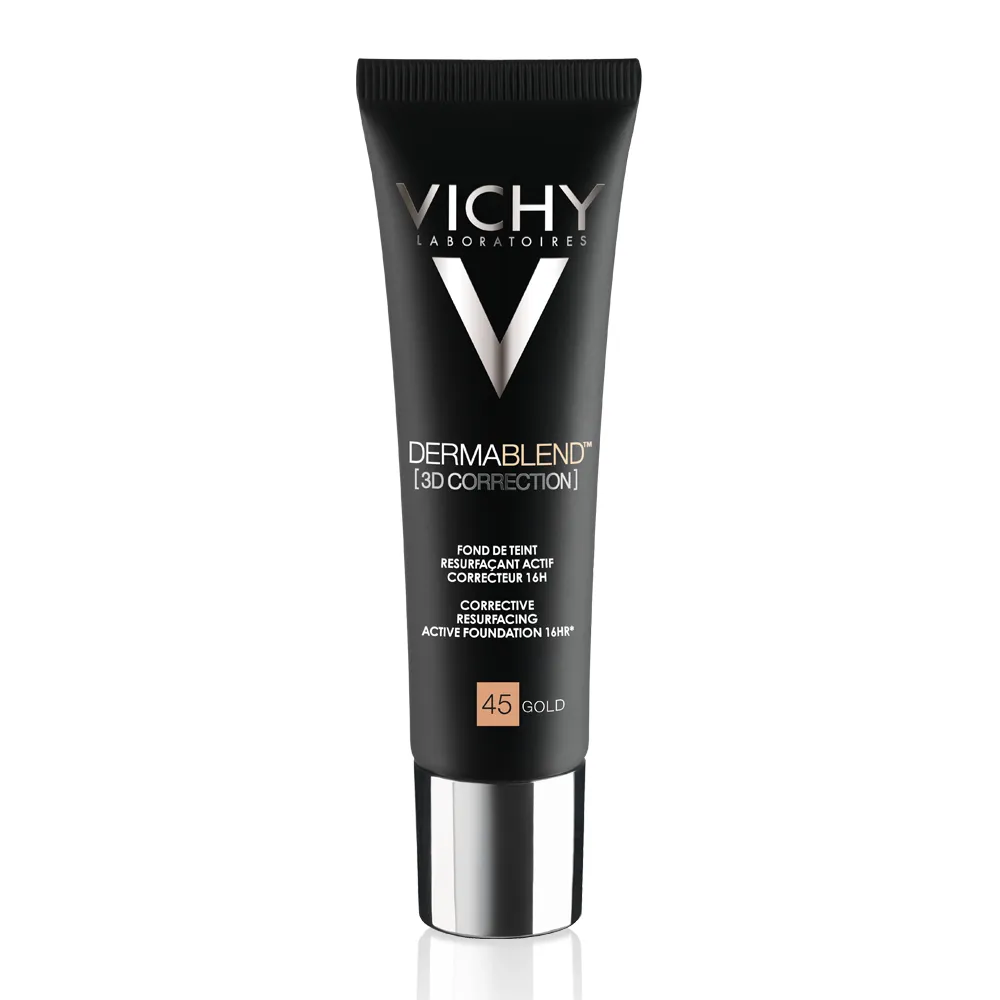 VICHY Dermablend, 3D Fond de ten corector imperfectiuni in relief (acnee, semne post acneice, cicatrici) nuanta 45, 30 ml