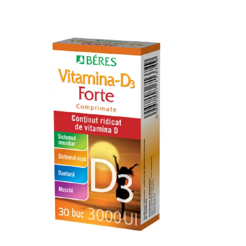 BERES VITAMINA D3 FORTE 30 COMPRIMATE