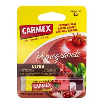 Balsam reparator pentru buze uscate si crapate cu aroma de rodie SPF15, 4.25g, Carmex