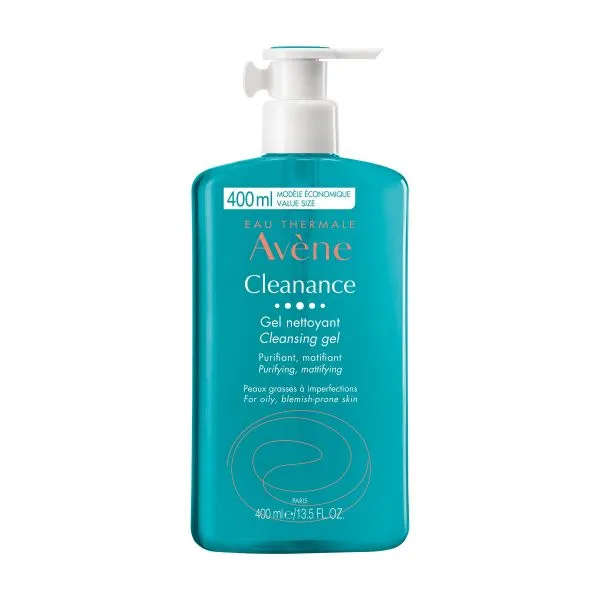 Avene Cleanance Gel de curatare ten gras acneic x 400ml