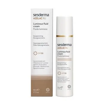 Fluid cu efect de luminozitate cu SPF 50 Azelac RU, 50ml, Sesderma