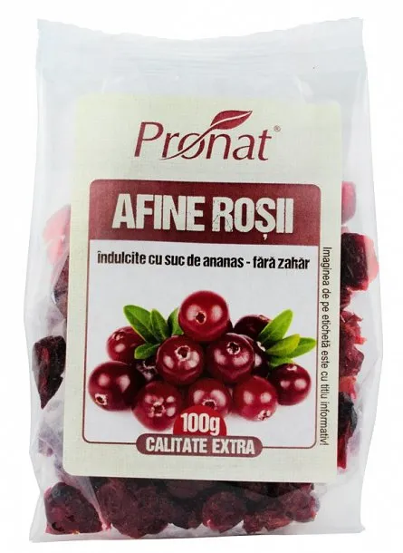 Afine rosii eco, 100g, Pronat