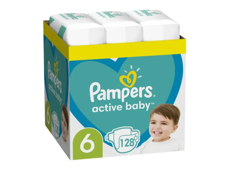 PAMPERS ACTIVE BABY 13-18 KG SCUTECE 128 BUCATI MARIMEA 6