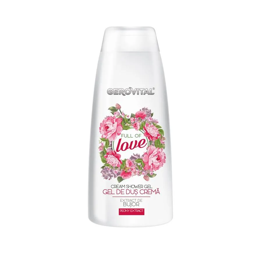 Gel de dus crema Full of Love, 250 ml, Gerovital 572