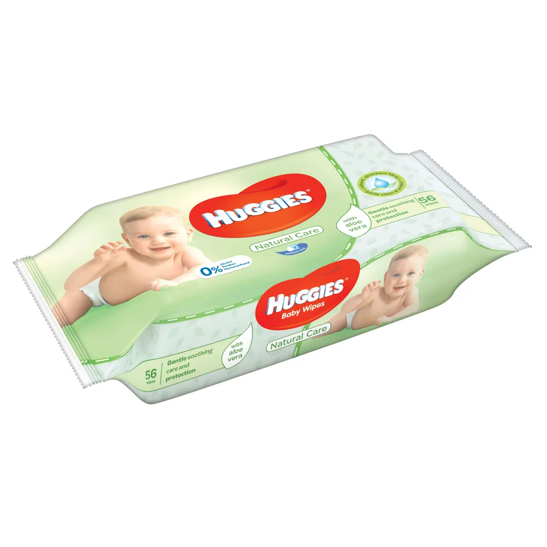 Servetele umede pentru copii, Aloe Trio, 56 bucati, Huggies