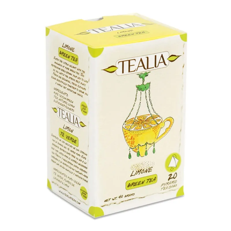 Secom Tealia Limone Green Tea Ceai 20plicuri