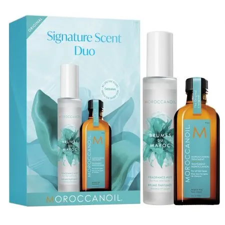 Pachet Ulei Tratament Original pentru toate tipurile de par, 100 ml + Parfum pentru par si corp Brumes du Maroc, 100 ml, Moroccanoil