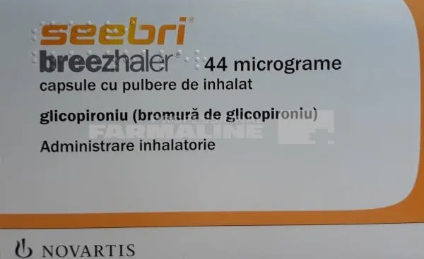 SEEBRI BREEZHALER X 30 CAPS. CU PULB. INHAL. 44 micrograme NOVARTIS EUROPHARM L