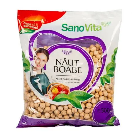 Naut boabe, 500g, Sanovita