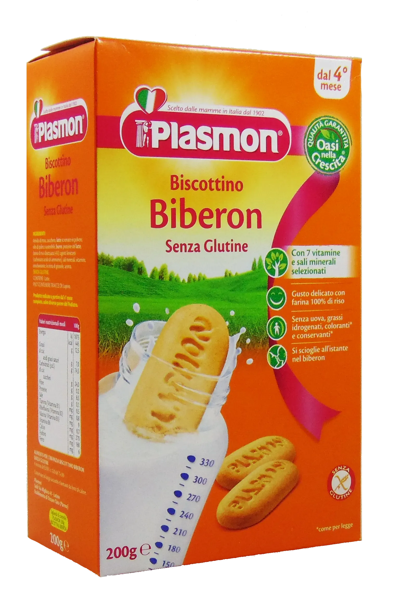 Plasmon biscuiti fara gluten biberon x 200 grame