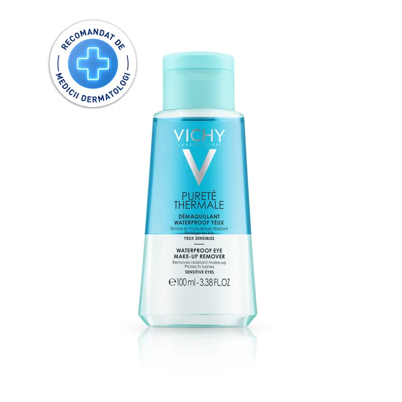 VICHY PURETE THERMALE DEMACHIANT BIFAZIC WATERPROOF PENTRU ZONA OCHILOR 100ML