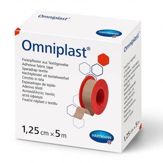 OMNIPLAST PLASTURE TEXTIL 1,25CM/5M HARTMANN