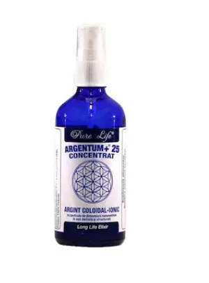 Argint Coloidal concentrat Argentum+ 25ppm x 120ml (Pure Life)