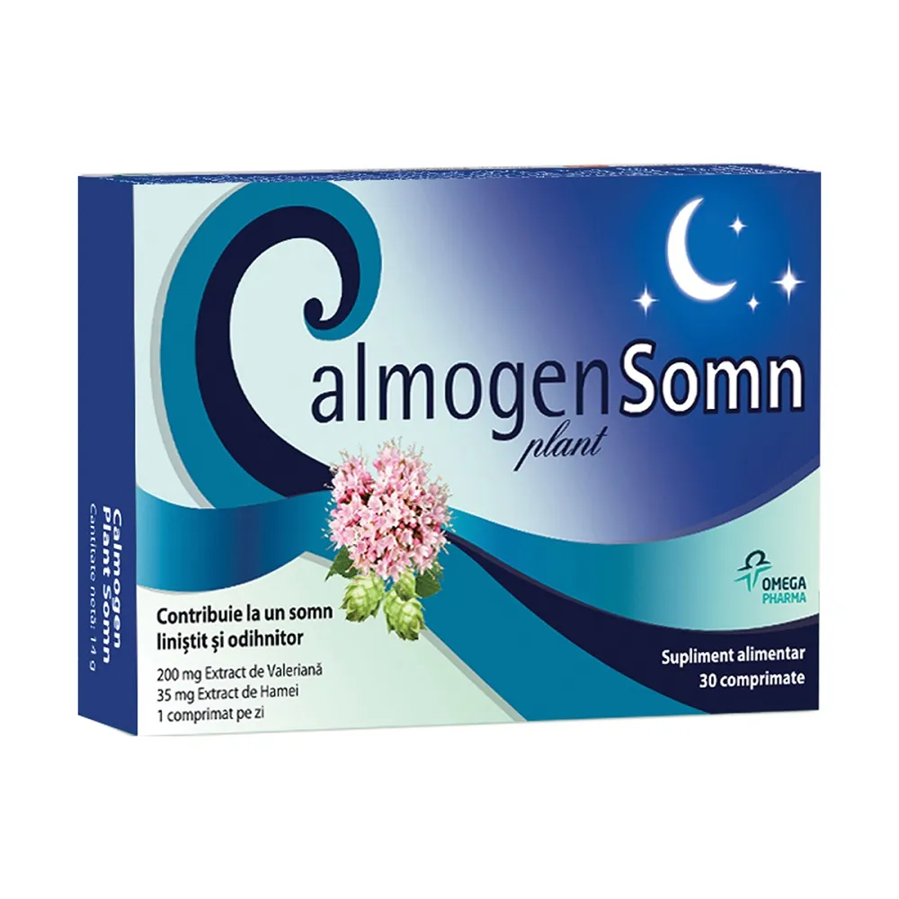 Calmogen Plant Somn, 30 comprimate, Omega Pharma