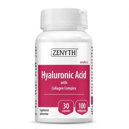 Acid Hyaluronic cu Collagen Complex, 30 capsule, Zenyth