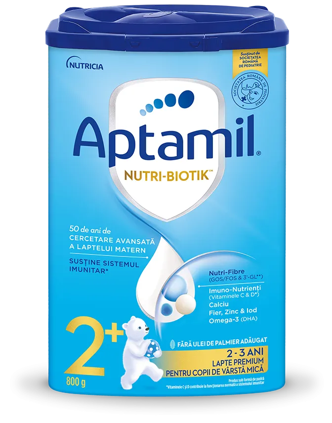 APTAMIL JUNIOR 2+ 800 GR LAPTE PREMIUM PENTRU COPII DE VARSTA MICA,
24-36 luni