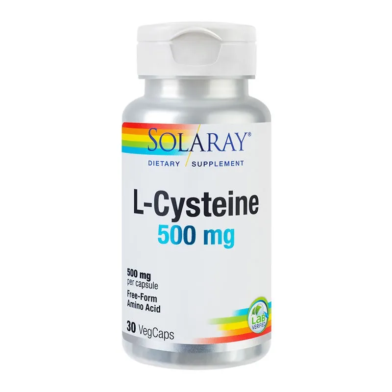 SECOM L-Cysteine 500 mg, 30 capsule , Solaray