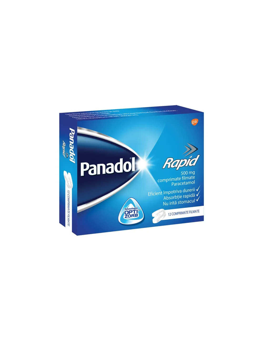 Panadol Rapid 500mg ,12 comprimate filmate