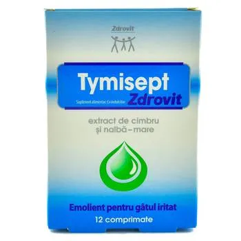 Tymisept, 12 comprimate, Zdrovit