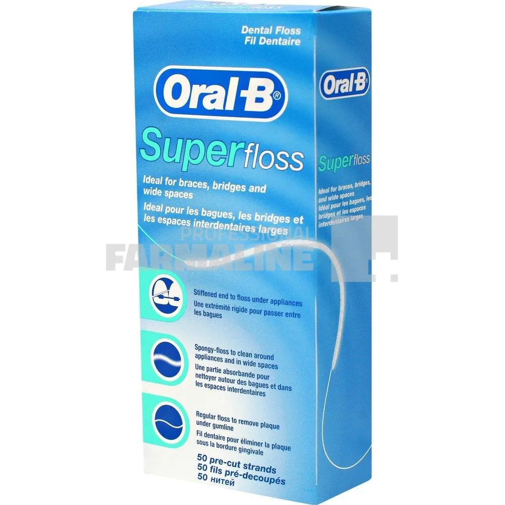 Oral B Super Floss Ata  Dentara 50 m