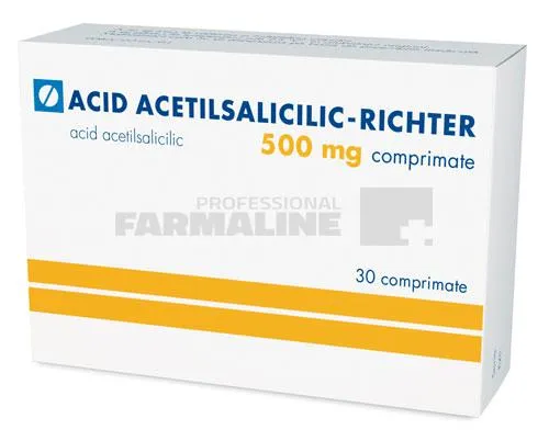 Richter Acid acetilsalicilic 500 mg 30 comprimate