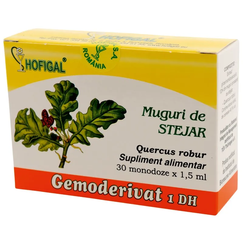 Muguri de Stejar, Gemoderivat, 30 monodoze