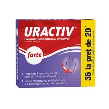 Pachet Uractiv forte, 36 capsule la pret de 20, Fiterman Pharma