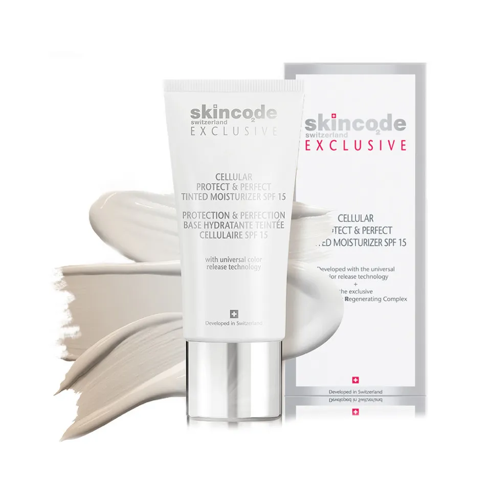 SKINCODE EXCLUSIVE 5031 CREMA CELULARA PROTECTOARE HIDRATANTA COLORANTA SPF15 30ML