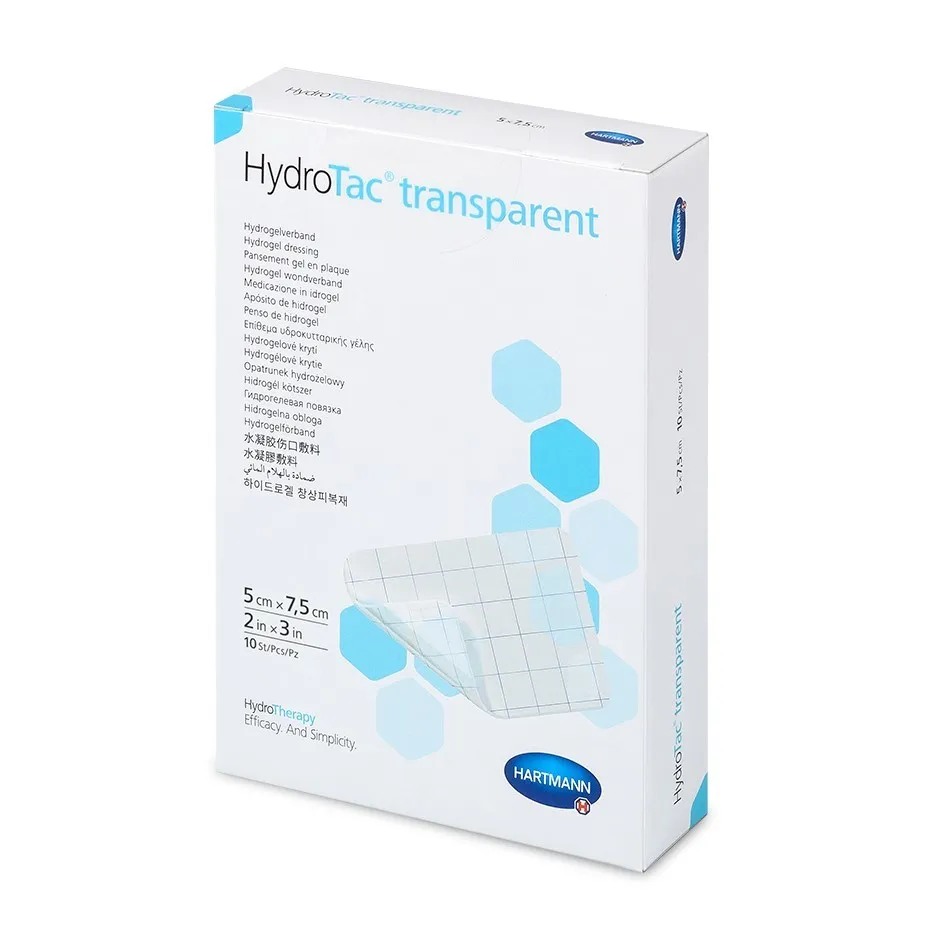 HARTMANN HYDROTAC PANSAMENT TRANSPARENT 5CM X 7.5CM X 10BUC