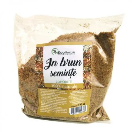 Seminte de in zdrobite, 250 g, Econatur