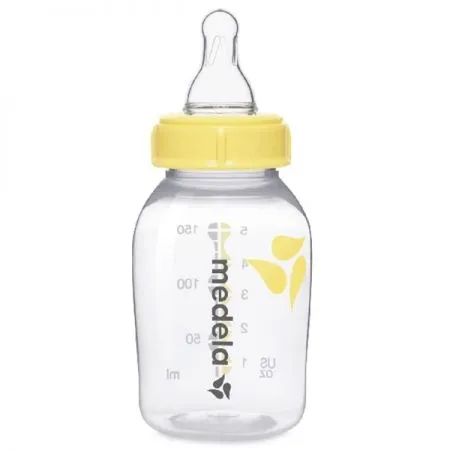 Biberon cu tetina din silicon Marimea S, 150 ml, Medela