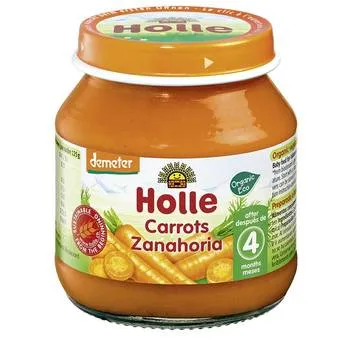 Piure de morcovi +4 luni, 125g, Holle Baby Food