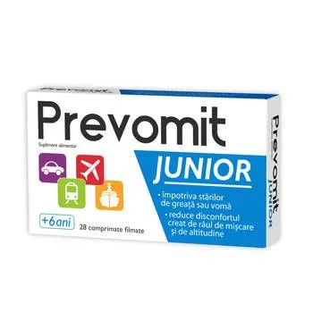 Prevomit Junior, 28 comprimate, Zdrovit