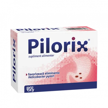 Pilorix, 30 capsule, probleme digestive