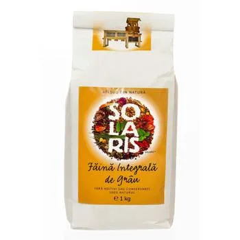 Faina integrala de grau, 1kg, Solaris