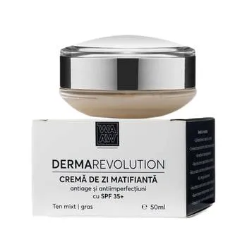 Crema de zi matifianta anti-age si anti-imperfectiuni SPF35+, 50ml, Wawa Fresh Cosmetics