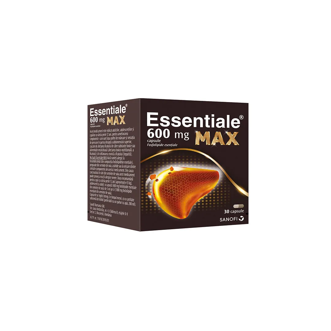 Essentiale MAX 600 mg, 30 capsule, Sanofi Aventis
