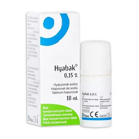 Hyabak colir 0.15% solutie lentile contact, 10ml