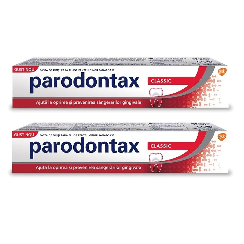 PARODONTAX PROMO PASTE DE DINTI CLASSIC 75ML 1+1 50% REDUCERE LA AL 2-LEA PRODUS