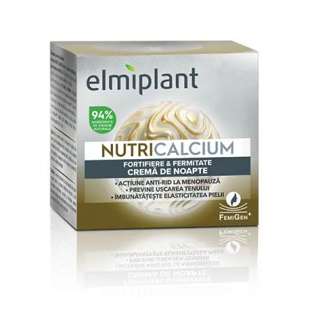 Crema de noapte pentru fortifiere si fermitate NutriCalcium, 50 ml, Elmiplant