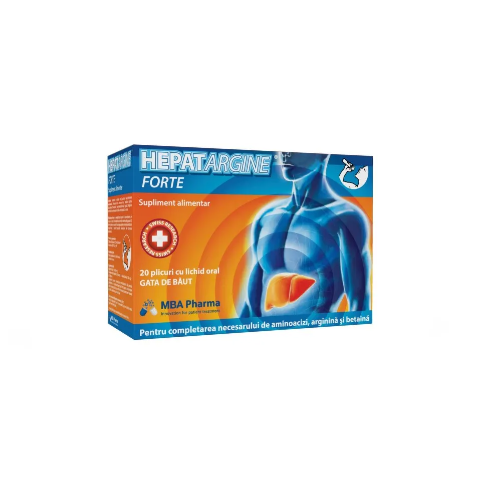 HEPATARGINE FORTE LICHID ORAL 20PLICURI