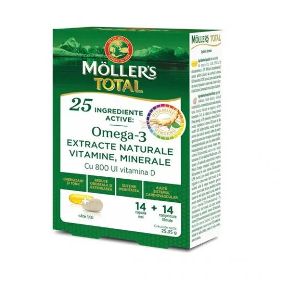 Mollers Total x 14 capsule + 14 comprimate