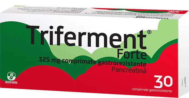 TRIFERMENT FORTE 325MG 30 COMPRIMATE GASTROREZISTENTE