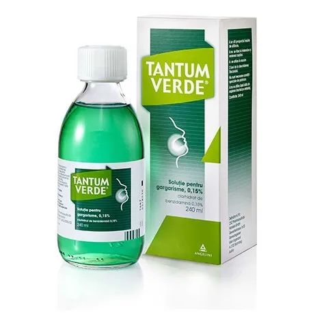 TANTUM VERDE 0.15% SOLUTIE PENTRU GARGARISME 240ML