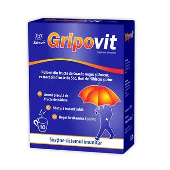 Gripovit, 10 plicuri, Zdrovit