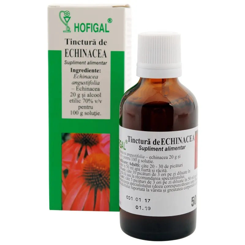 Tinctură de Echinacea, 50 ml