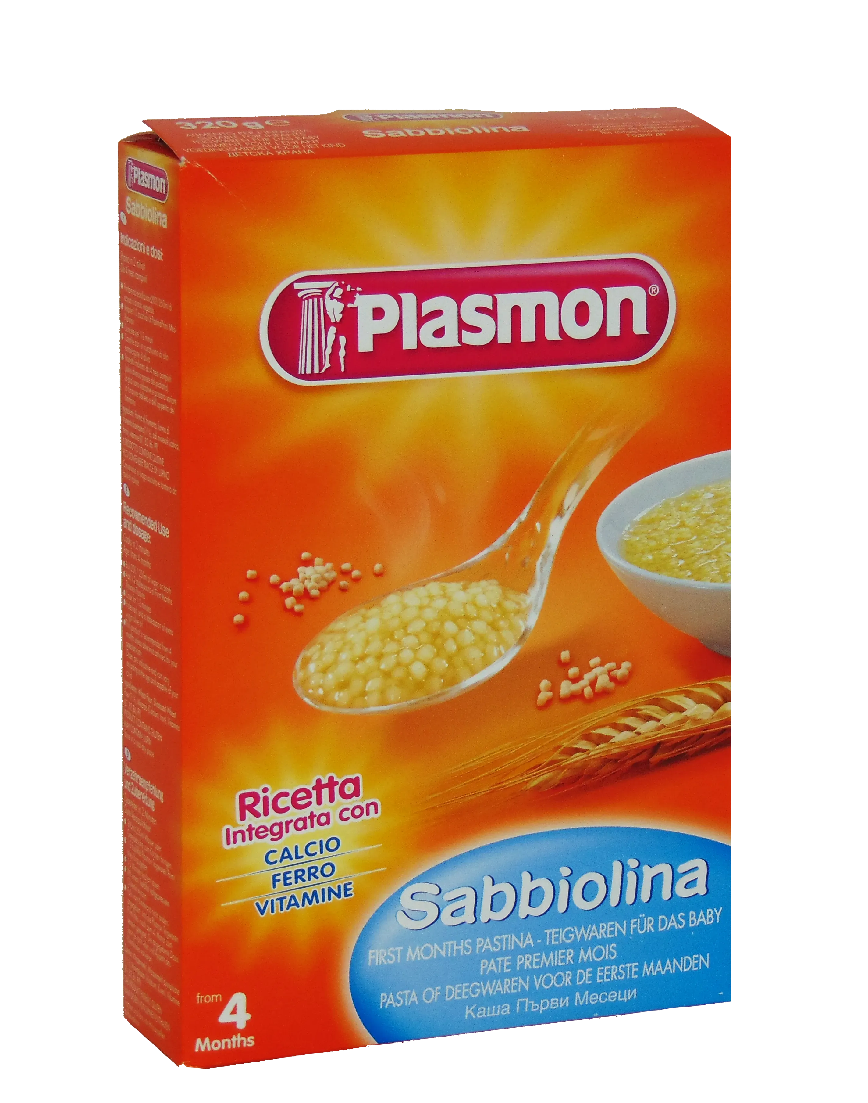 Plasmon Paste pentru copii Sabbiolina x 320 grame