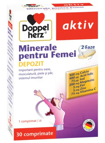 DOPPELHERZ-AKTIV MINERALE PT FEMEI X 30 CP