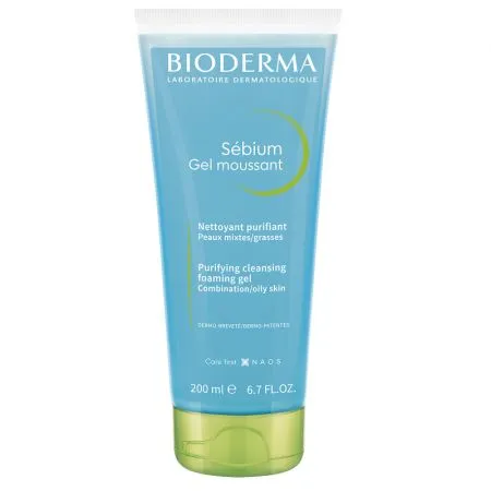 Gel spumant purifiant Sebium, 200 ml, Bioderma