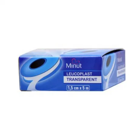 MINUT Leucoplast plast transparent 1.5cm x 5m